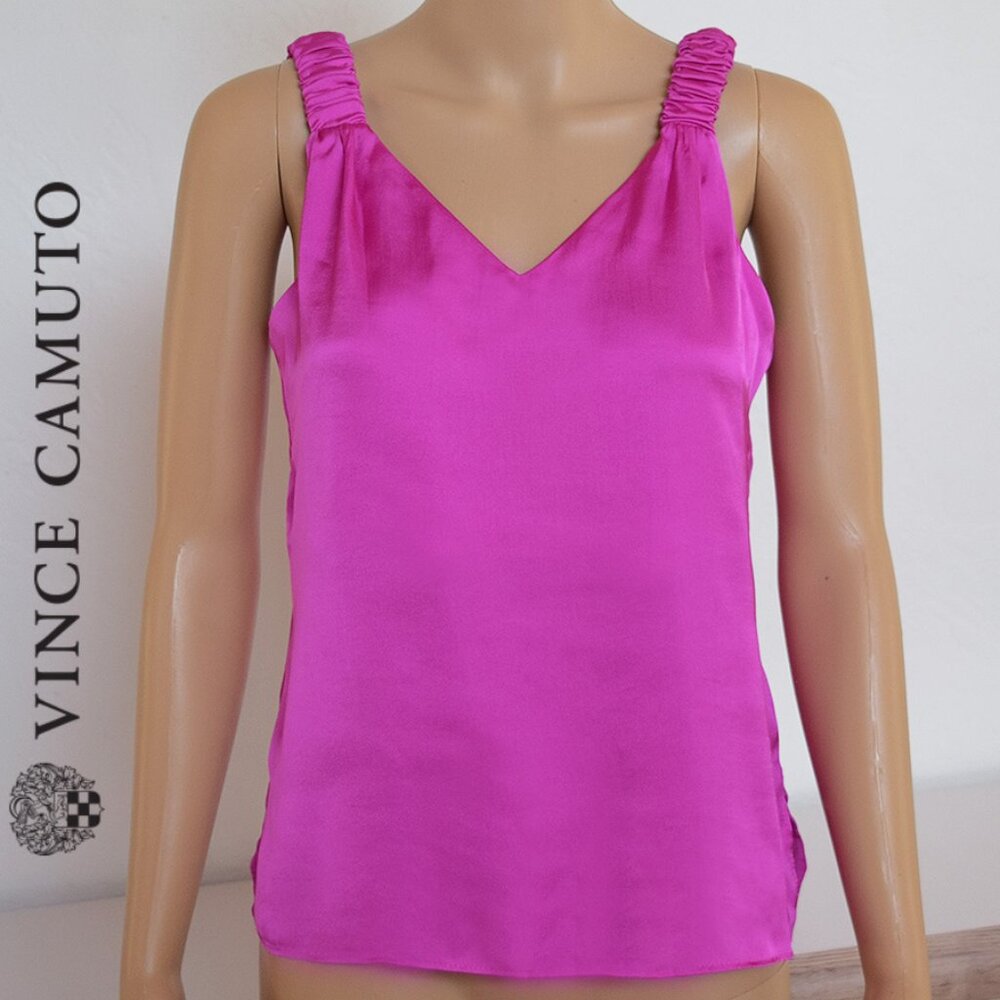 Ruffled Rumple Sleeveless V Neck Tank Top